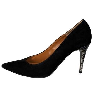 J. Renee  9.5 Velvet & Metal Heel Pointed Toe Pumps